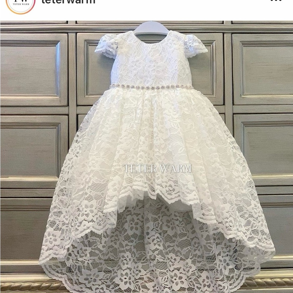 Teter Warm Infant Baptism Dress - Size 3-6 Months - La Bavetta Brooklyn